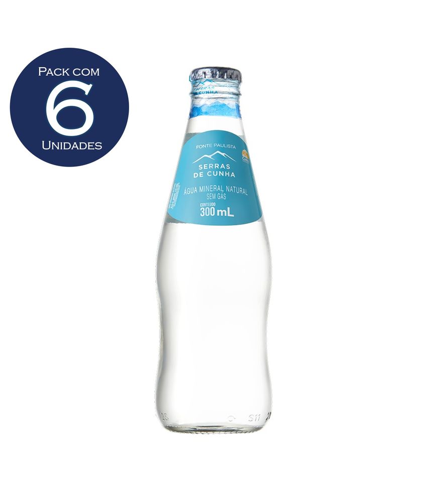 AGUA MINERAL NATURAL SERRAS DE CUNHA OW 300mL